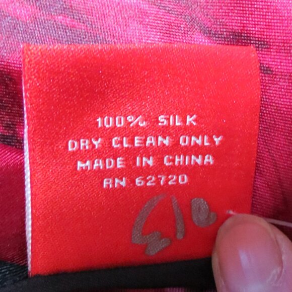 Oscar De La Renta100% Silk scarf floral - Picture 9 of 10